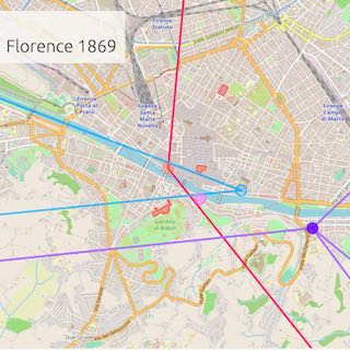 Travel map of Florence