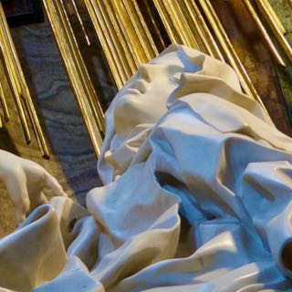 Detail of Bernini's sculpture The Ecstasy of St. Teresa
